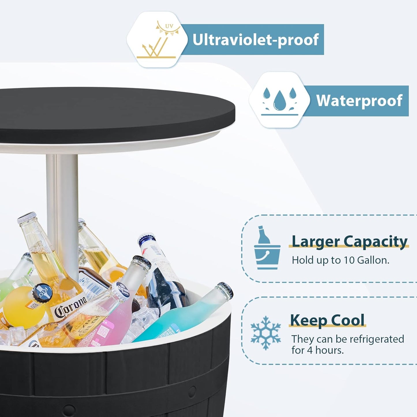 🍹 Stylish Outdoor Patio Bar Table – Perfect for Cocktails & Gatherings 🌿☀️