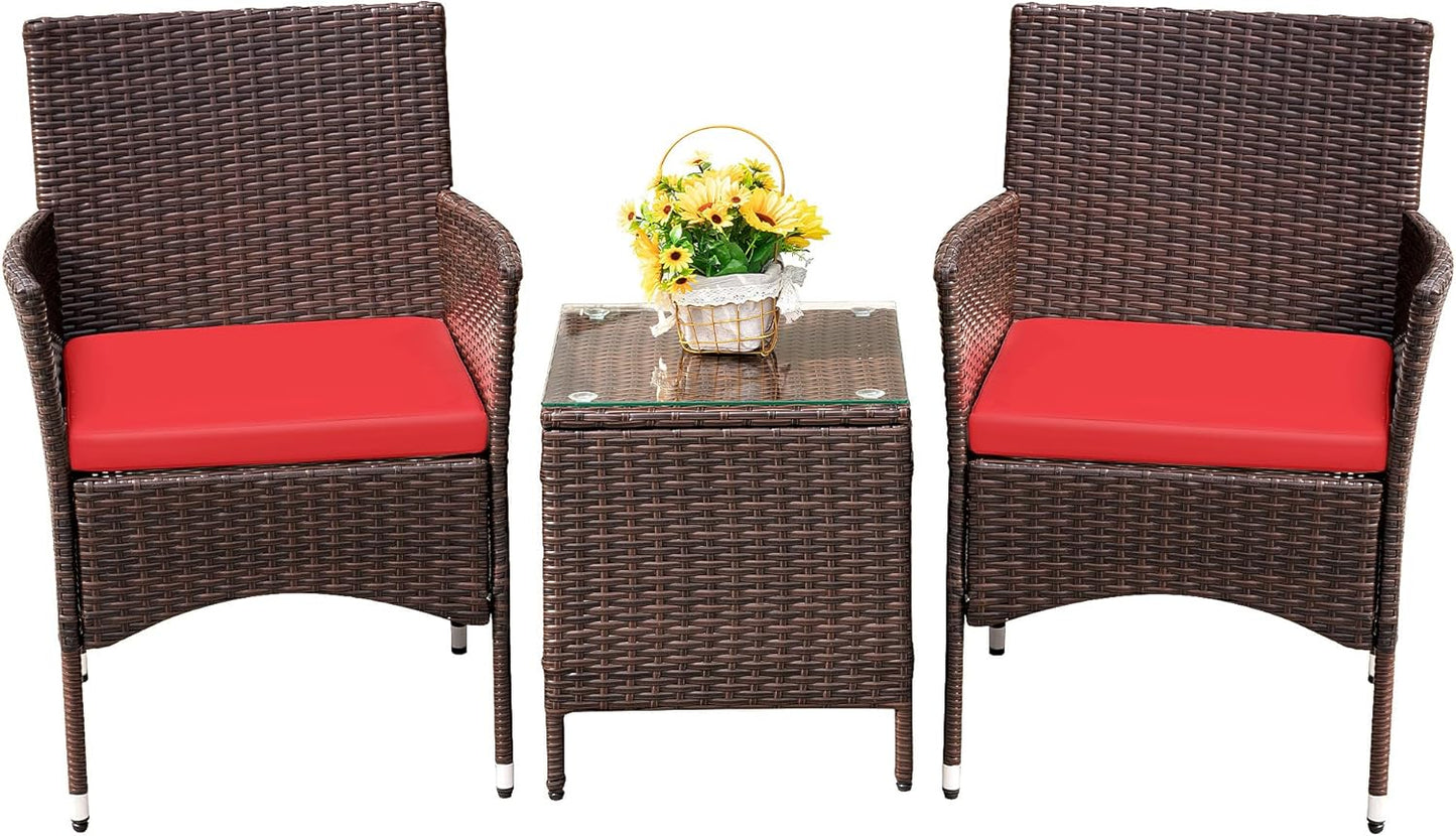 🌿 Cozy Outdoor Rattan Sofa Set – Comfortable Cushions for Patio & Garden Relaxation 🛋️☀️