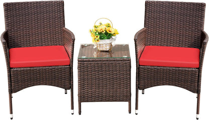🌿 Cozy Outdoor Rattan Sofa Set – Comfortable Cushions for Patio & Garden Relaxation 🛋️☀️