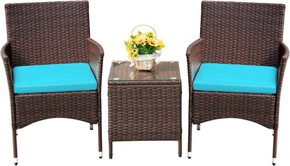 🌿 Cozy Outdoor Rattan Sofa Set – Comfortable Cushions for Patio & Garden Relaxation 🛋️☀️