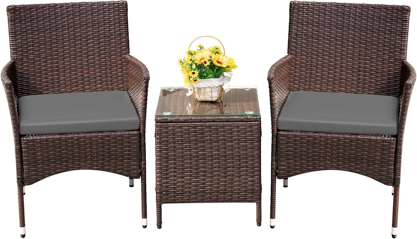 🌿 Cozy Outdoor Rattan Sofa Set – Comfortable Cushions for Patio & Garden Relaxation 🛋️☀️