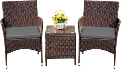 🌿 Cozy Outdoor Rattan Sofa Set – Comfortable Cushions for Patio & Garden Relaxation 🛋️☀️