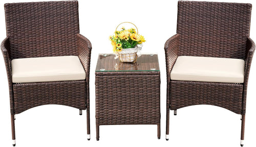 🌿 Cozy Outdoor Rattan Sofa Set – Comfortable Cushions for Patio & Garden Relaxation 🛋️☀️