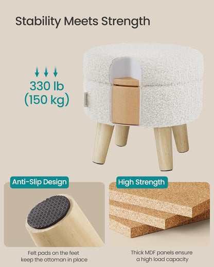 🪑✨ Multifunctional Storage Ottoman – Foldable & Stylish Bench for Bedroom, Living Room & Hallway 🏡💖