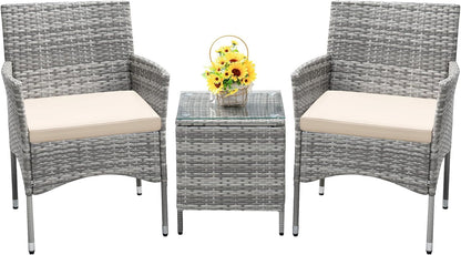 🌿 Cozy Outdoor Rattan Sofa Set – Comfortable Cushions for Patio & Garden Relaxation 🛋️☀️
