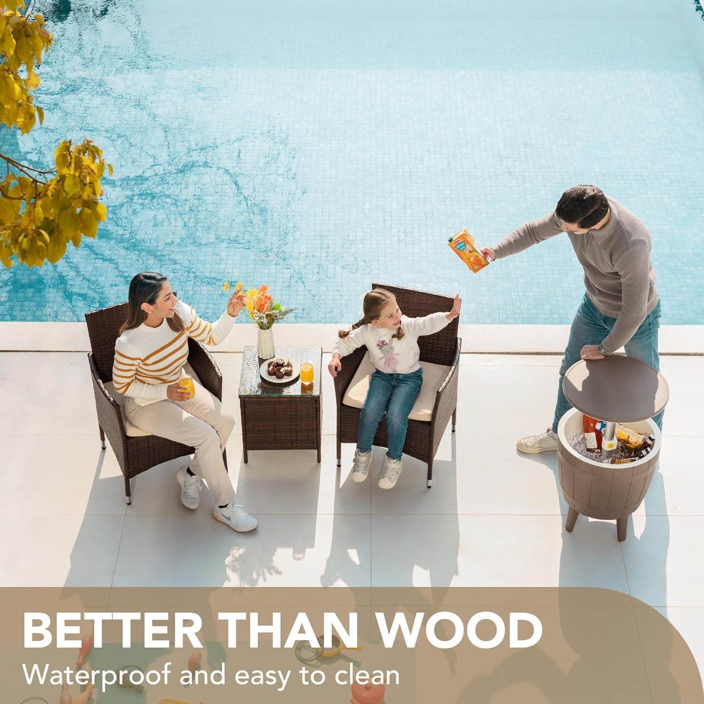 🌿 Cozy Outdoor Rattan Sofa Set – Comfortable Cushions for Patio & Garden Relaxation 🛋️☀️