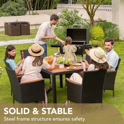 🌞 Outdoor Conversation Sofa – Cozy Backyard Lounge with Armrests & Cushions 🛋️🍹