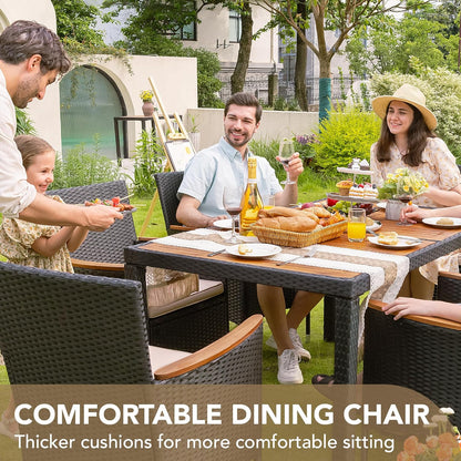 🌞 Outdoor Conversation Sofa – Cozy Backyard Lounge with Armrests & Cushions 🛋️🍹