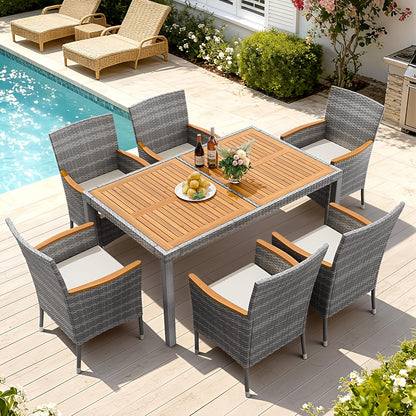 🌞 Outdoor Conversation Sofa – Cozy Backyard Lounge with Armrests & Cushions 🛋️🍹